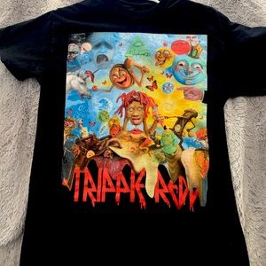 black trippy redd graphic tee
